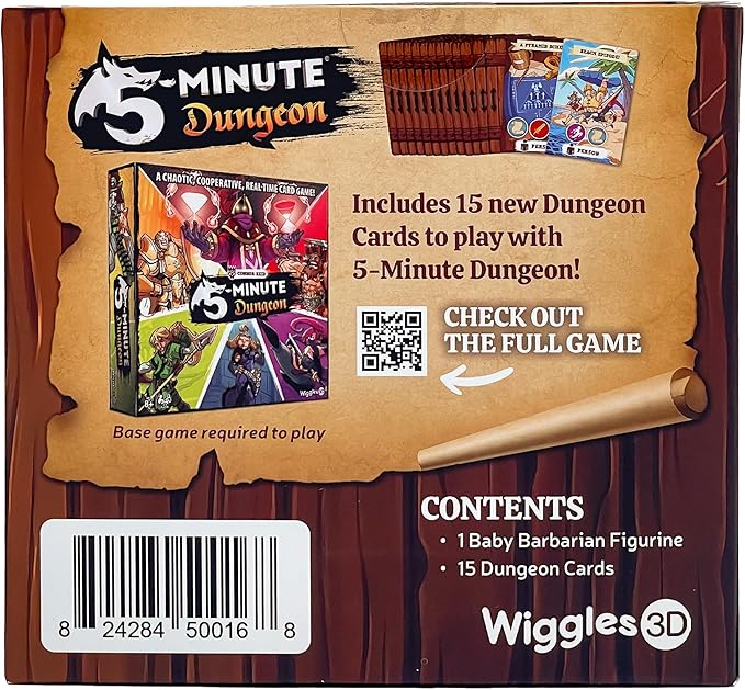 5-Minute Dungeon: Baby Barbarian Figurine and New Content Card Pack