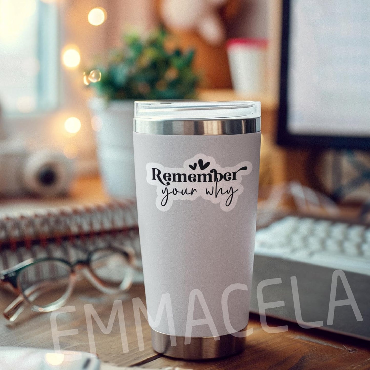(3PCS) Remember Your Why Sticker, Mental Health Awareness,Motivational Quotes, Inspirational Quotes Stickers, Waterproof Vinyl Decals Decor Books Laptops Tumblers Water Bottle 3'' x 1.8"