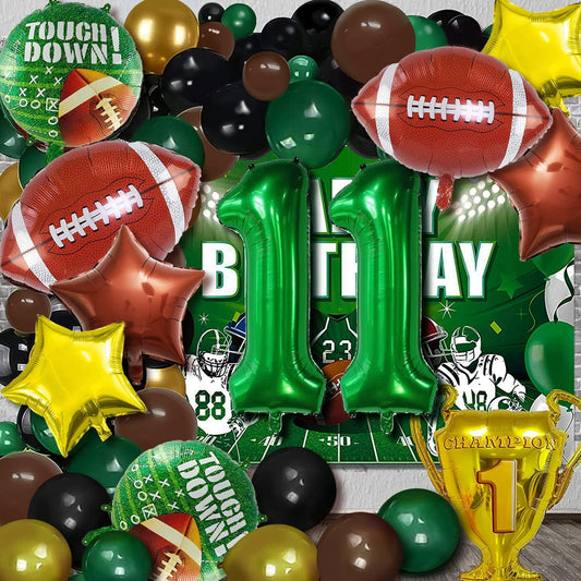 Football Balloons Set Football Birthday Party Decorations Football Touchdown Sports Theme Birthday Party Decoration, Tailgate Game Day Football Theme Supplies Birthday Party Decorations