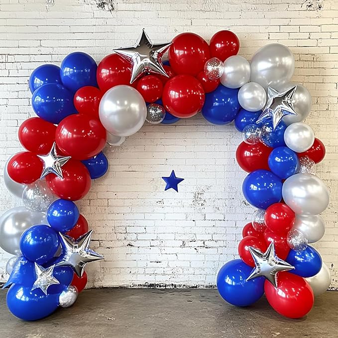 RUBFAC 120pcs Balloons for Birthday Baby Shower Graduation Anniversary Wedding Party Supplies Garland Arch Decoration,12 Inches,Royal Blue