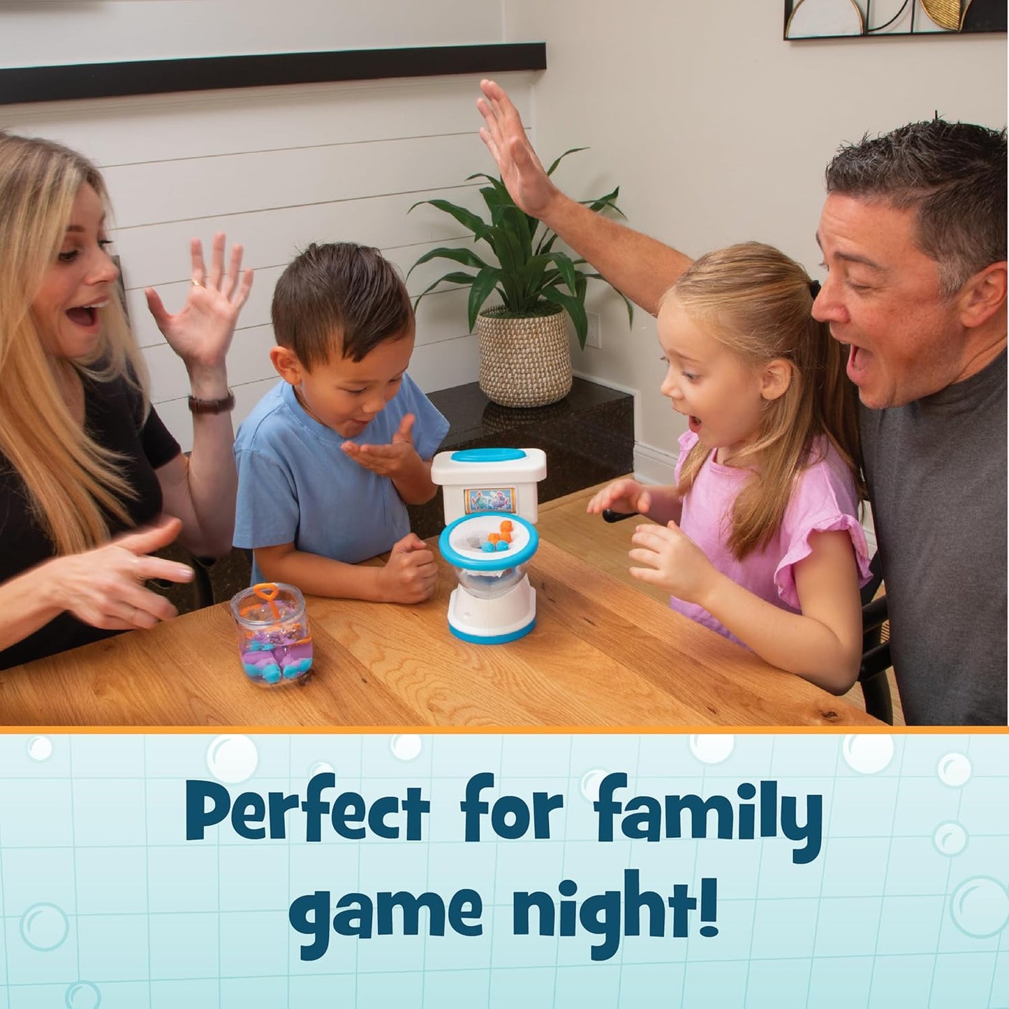 PlayMonster Dont Flush The Fish Board Games for Kids - Board Games for Family Game Night for Kids and Adults, Fun Balancing Game, Preschool, Toddler Toys, Ages 4+