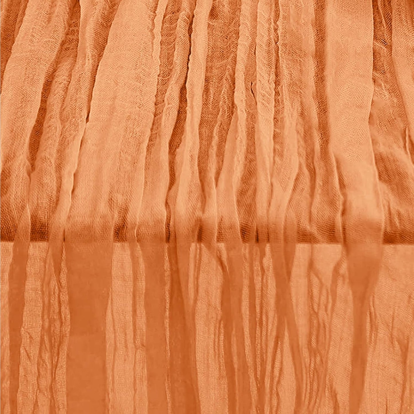 10 Pack Coral Cheesecloth Table Runner 35x120 Inch 10Ft Rustic Gauze Cheese Cloth Table Runner Sheer Cheesecloth Table Runners for Wedding Party Bridal Shower Decoration
