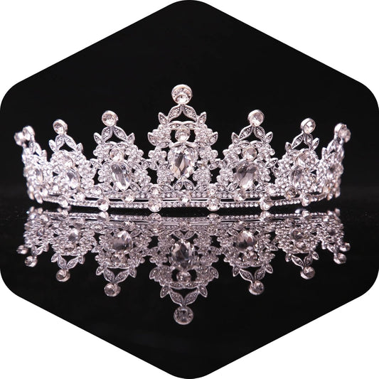 Crystal Tiaras and Crowns for Women - Wedding and Birthday Party Princess Crown Hair Accessories For Wedding, Prom, Pageant Celebration Party A3