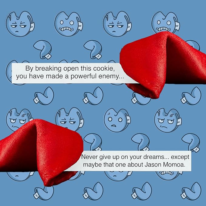 Miss Fortunes, Funny Fortune Cookies, The Sassy Dozen, Let Your Twisted Sense of Humor Shine! Written by Professional Comedy Writers, Safe For All Ages (Box of 12 Individually Wrapped Cookies)