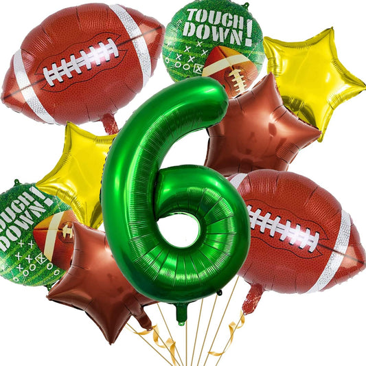 Football Balloons Set Football Birthday Party Decorations Football Touchdown Sports Theme Birthday Party Decoration, Tailgate Game Day Football Theme Supplies Birthday Party Decorations