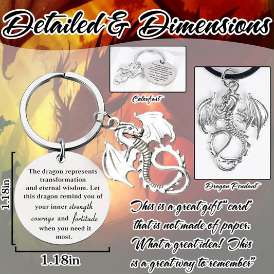 Inspirational Gifts Motivational Keychains - Elephant Dragon Flamingo Encouragement Uplifting Gift for Men Women Christmas