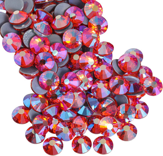 Beadsland Hotfix Rhinestones, 2880pcs Flatback Crystal Rhinestones for Crafts Clothes DIY Decoration, Citrine AB, SS10, 2.7-2.9mm
