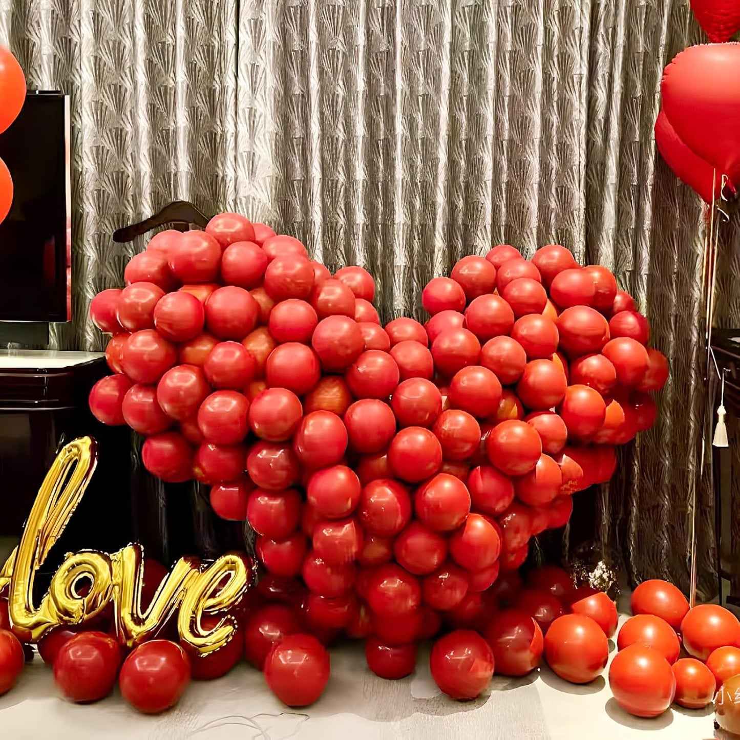 Red Latex Balloons, 150pcs 5 inches Red Round Helium Balloons for Wedding Anniversary Birthday Valentine's 4th of July Independence Memorial Day Patriotic Party Decorations