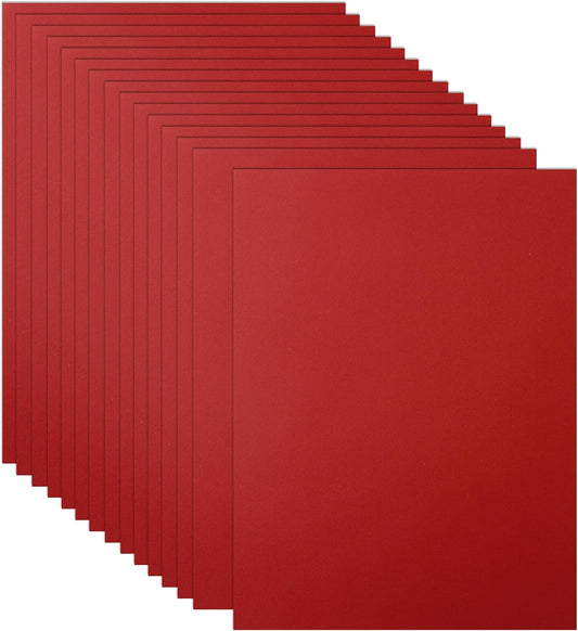 32 Sheets Red Cardstock 8.5 x 11 Anniversary Card, 80lb Heavyweight Dark Red Card Stock for DIY Cards Making, Wedding Invitations, Thank You Cards, Birthday Decorations