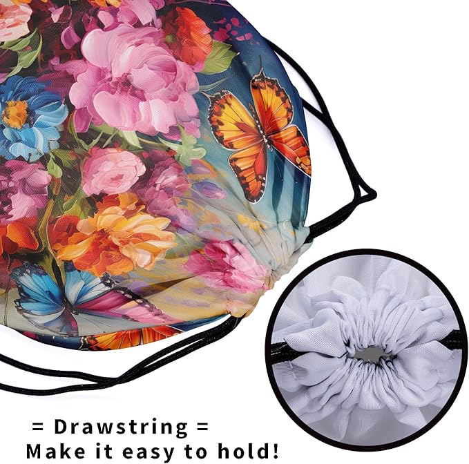 Nerxy Leaf Grip Bags for Gymnastics Tropical Leaves Grip Bag Botanical Drawstring Storage Bags