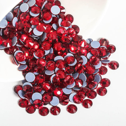 Beadsland Hotfix Rhinestones, 288pcs Crystal Rhinestones for Crafts Clothes DIY Decoration, Siam, SS34, 7.0-7.3mm