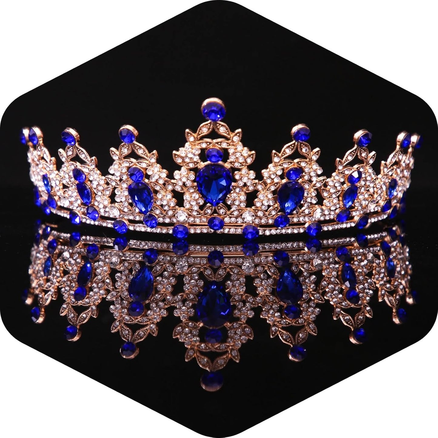 Crystal Tiaras and Crowns for Women - Wedding and Birthday Party Princess Crown Hair Accessories For Wedding, Prom, Pageant Celebration Party A3
