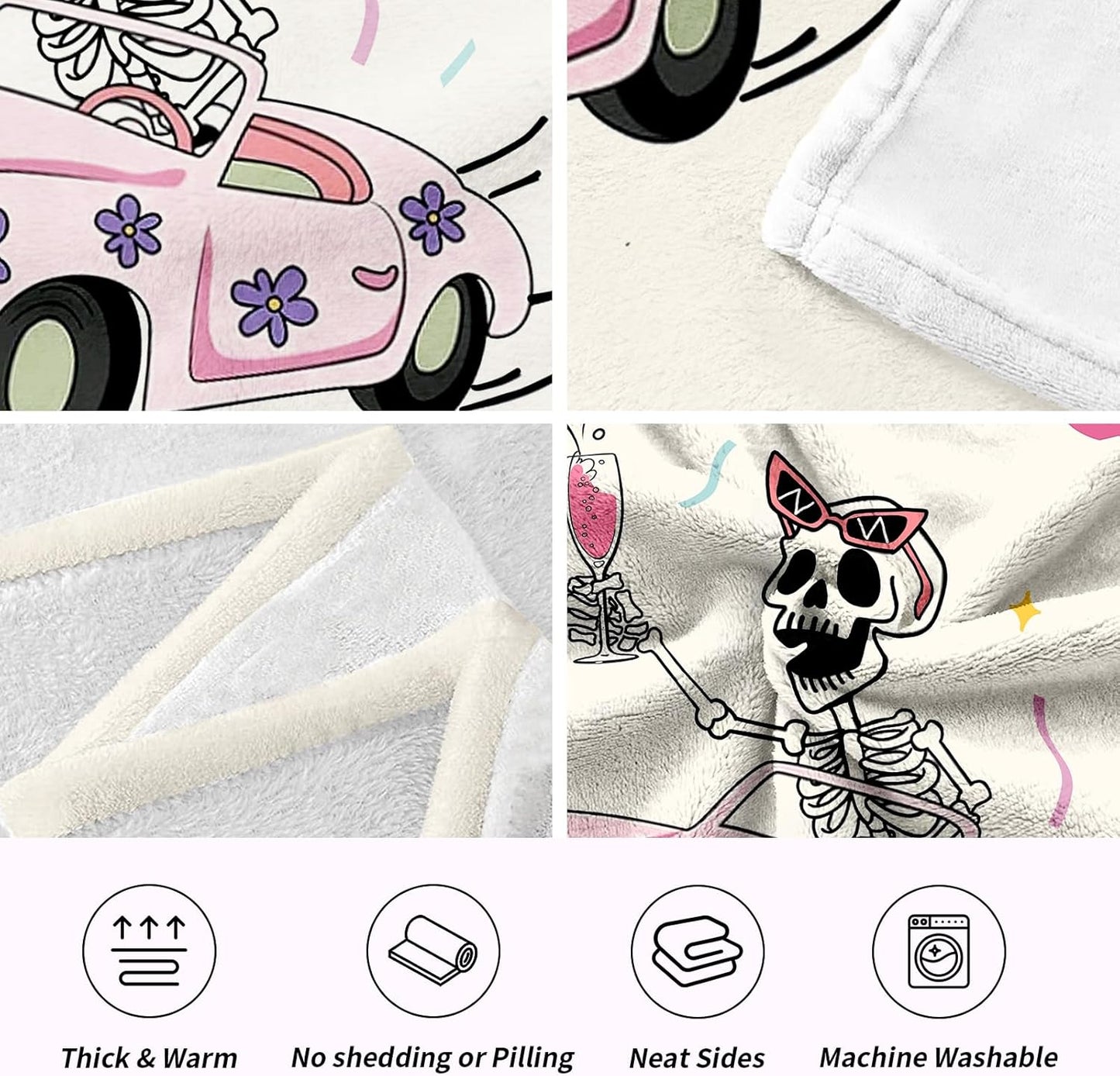 Funny 40th Birthday Gifts Women, Flannel Soft Blanket Decorations, Happy 40 Years Old Birthday Gifts for Women Baskets, Fabulous Turning 40 Gift for Woman, 50x60 inches