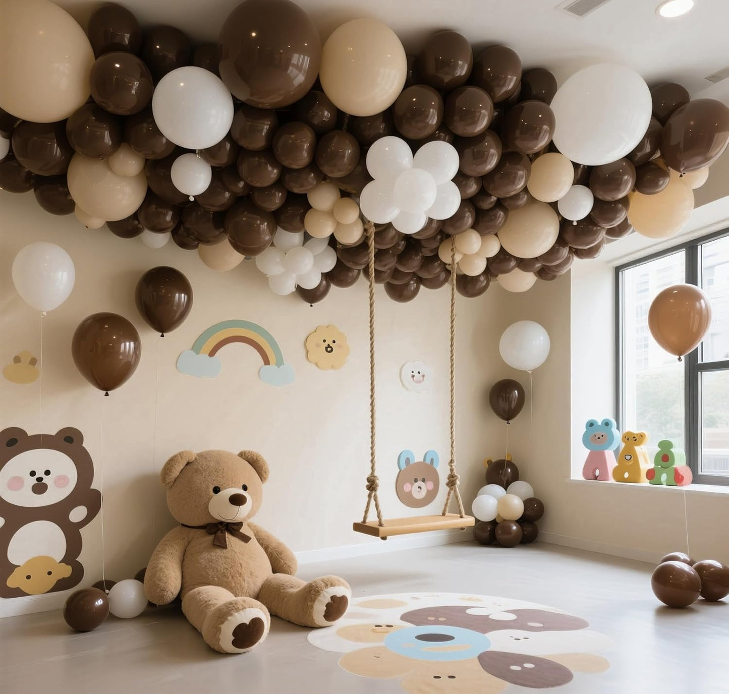 Dark Brown Balloons 145pcs Different Sizes 18 12 10 5 Inch Boho Brown Garland Arch Kit Latex Balloon for Birthday Party Graduation Wedding Anniversary Baby Shower Decoration