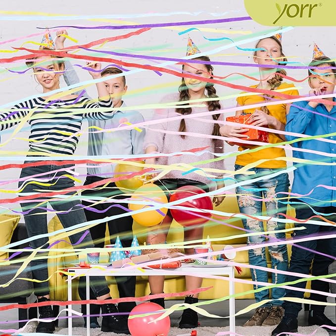 100 pack No Mess Streamers,Romantic Colorful Confetti Poppers,Colorful Hand Throw Party poppers for Birthday,Wedding,Celebrations,School Opening,Graduation,Retirement Party
