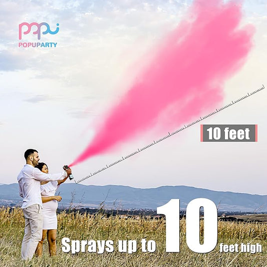 POPUPARTY Gender Reveal Fire Extinguisher Color Blasters, 2 Pink Blasters, Gender Reveal Ideas for Girl Gender Reveal Decor