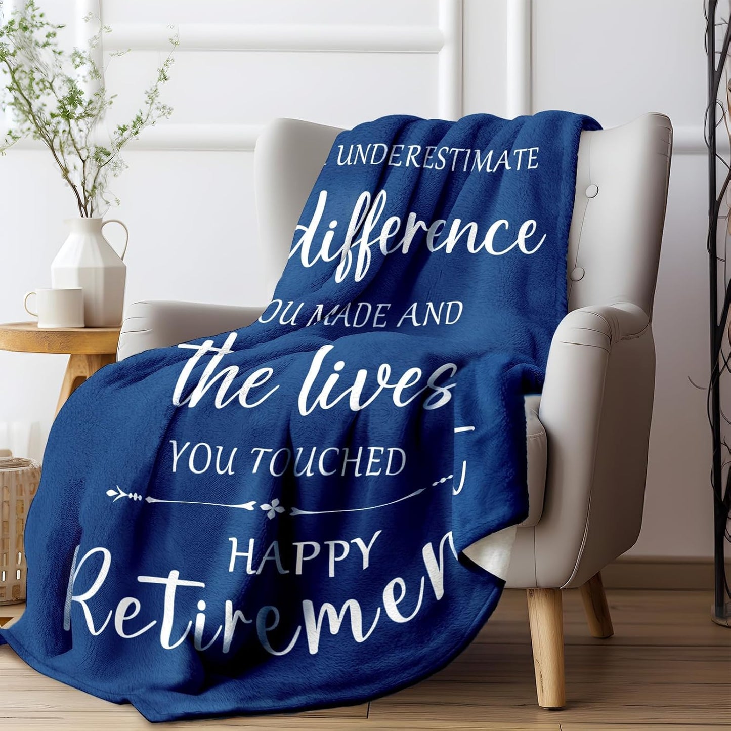 Retirement Gifts for Men 2025 - Soft Flannel Men Retiremet Blanket 50 x 60 inches - Best Retired Gifts Ideas for Teacher Nurse Friend Coworker Grandpa Grandma Dad Mom