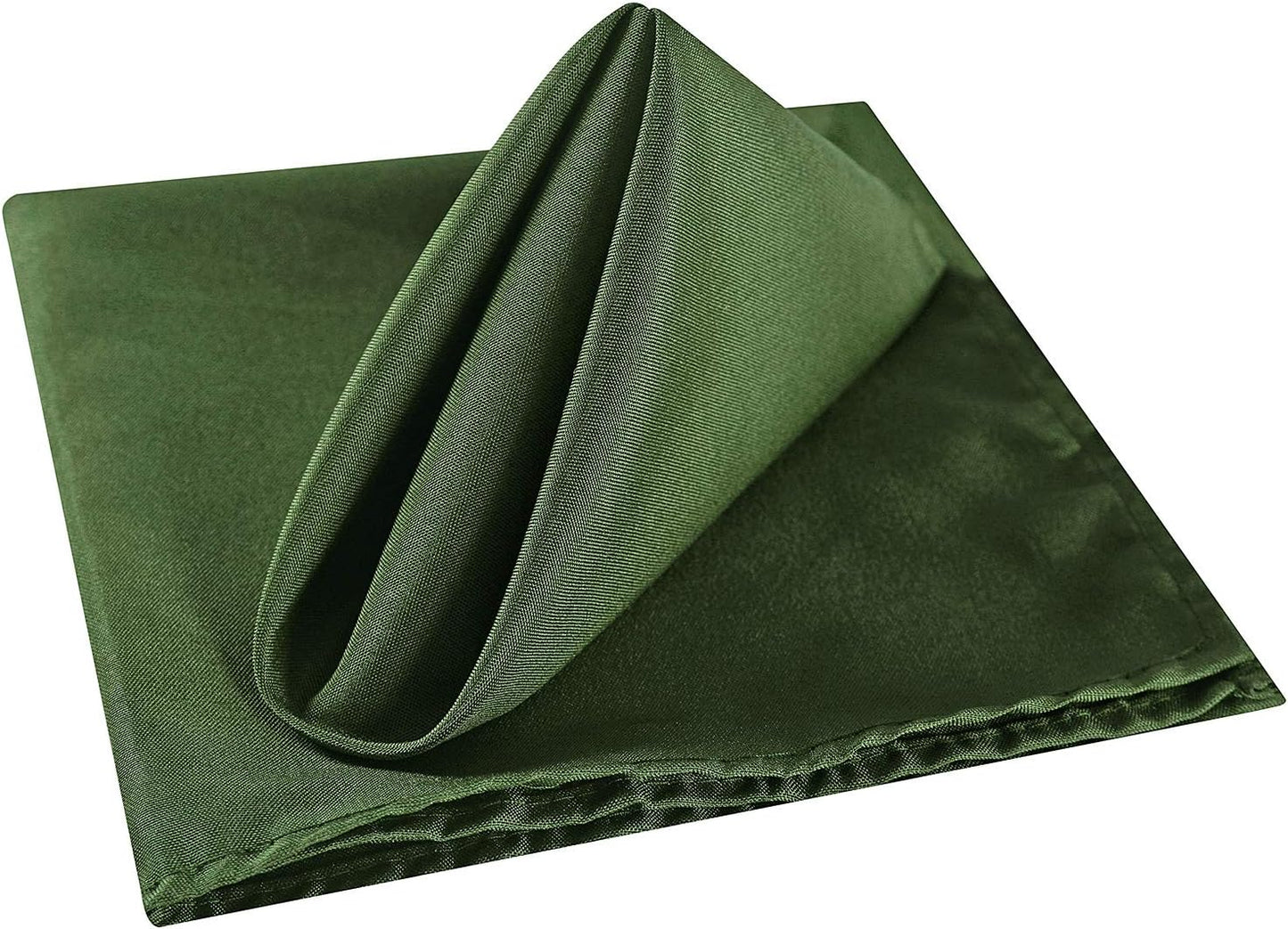 Cloth Napkins 20x20 inch Washable Polyester Dinner Napkins Soft Table Napkins for Wedding Party Dining Banquet(Willow,12PCS)