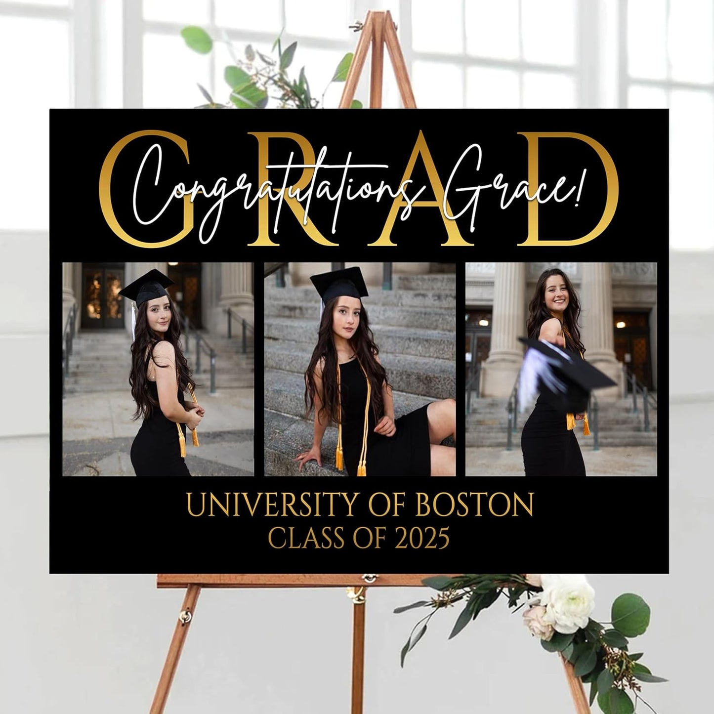 Personalized Graduation Party Welcome Sign With Photo, Graduation Decorations Senior 2025 Yard Sign, Custom Graduation Yard Signs Class of 2025, High School, College Sign For Graduation Party #18