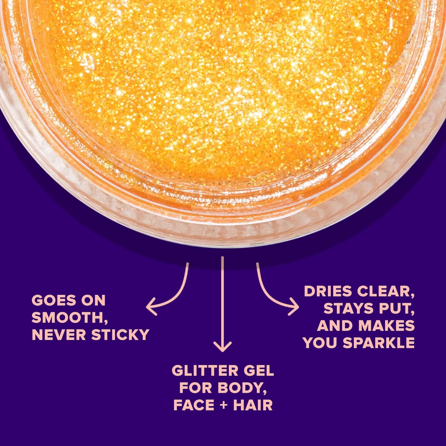 UNICORN SNOT Holographic Face Glitter & Body Glitter Gel | Holiday Glitter Makeup: Stocking Stuffers & Christmas Gift | Hair Glitter, Vegan & Cruelty-Free, 1.7 oz Orange Glitter (Fire)