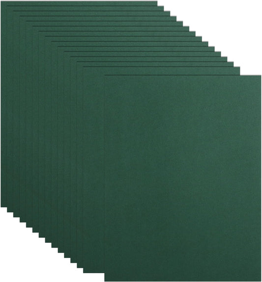 32 Sheets Dark Green Cardstock 8.5 x 11 Certificate Paper, 80lb Heavyweight Green Card Stock for Christmas, DIY Card Making, Invitations, Greeting Cards, Party Decorations