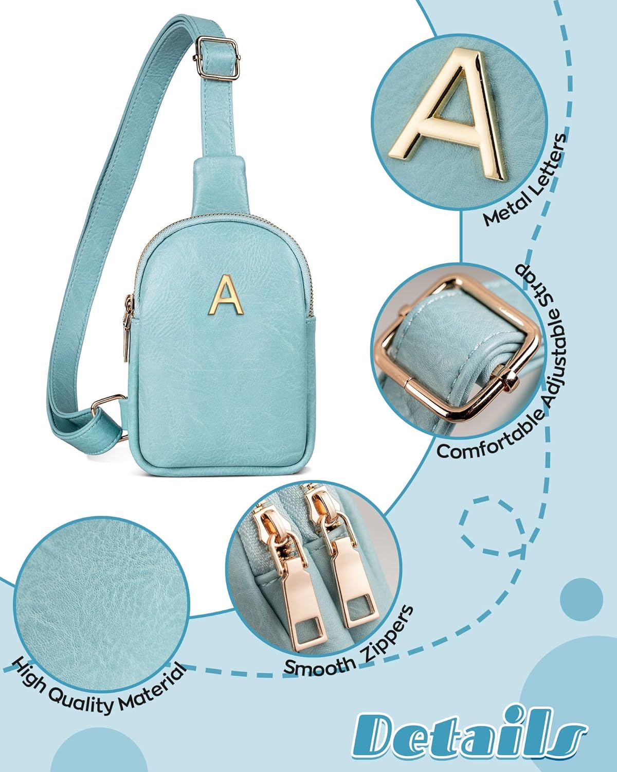 Dance Recital Gifts for Girls, Mini Crossbody Bags with Letter, Cute Gifts for Teen Girls Women, Over The Shoulder Bag, Lightweight Phone Purse for Daily Essentials, Tween Girls Trendy Stuff