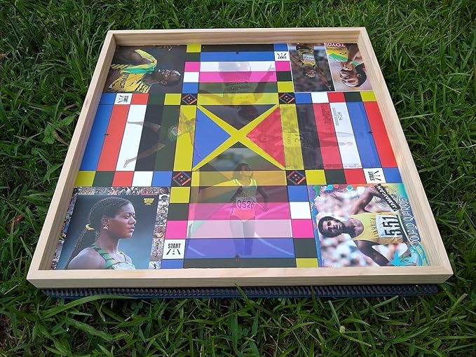 Jamaican Ludo Legendary Athletes Edition – 24x24 Oversized Board Game | Celebrating Jamaica’s Sports Icons | Fun Multi-Player Entertainment for Family Game Night | Ludi, Ludy, Loodi | Gift Idea