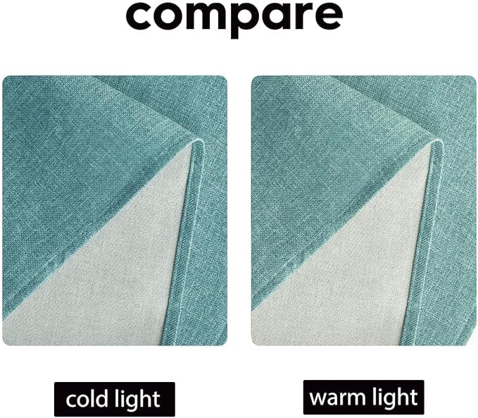 Artoid Mode Turquoise Aqua Table Runner, Seasonal Summer Washable Kitchen Dining Table Decoration for Home Party Decor 13x48 Inch