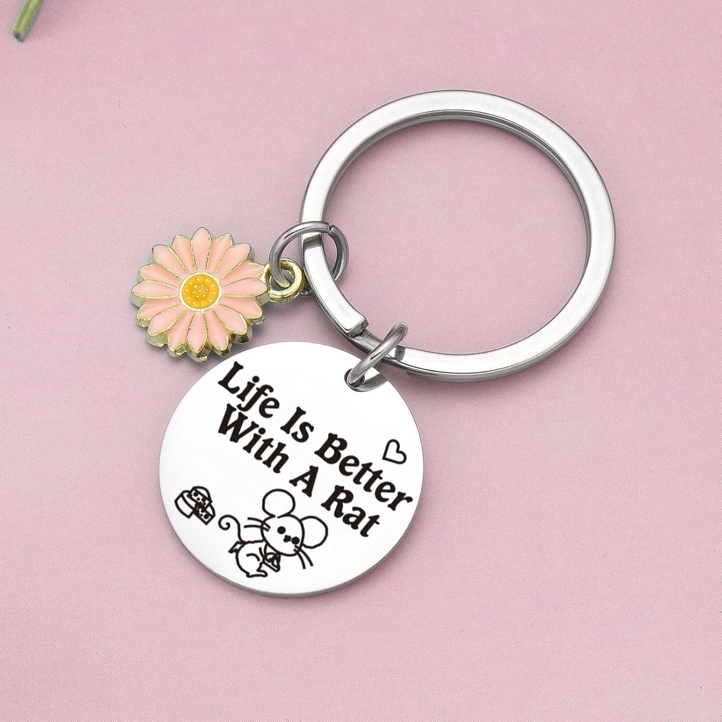 Rat Person Keychain Rat Jewelry Dad Gifts Grandson Keychain Birthday Jewelry For Girlfriend Gifts