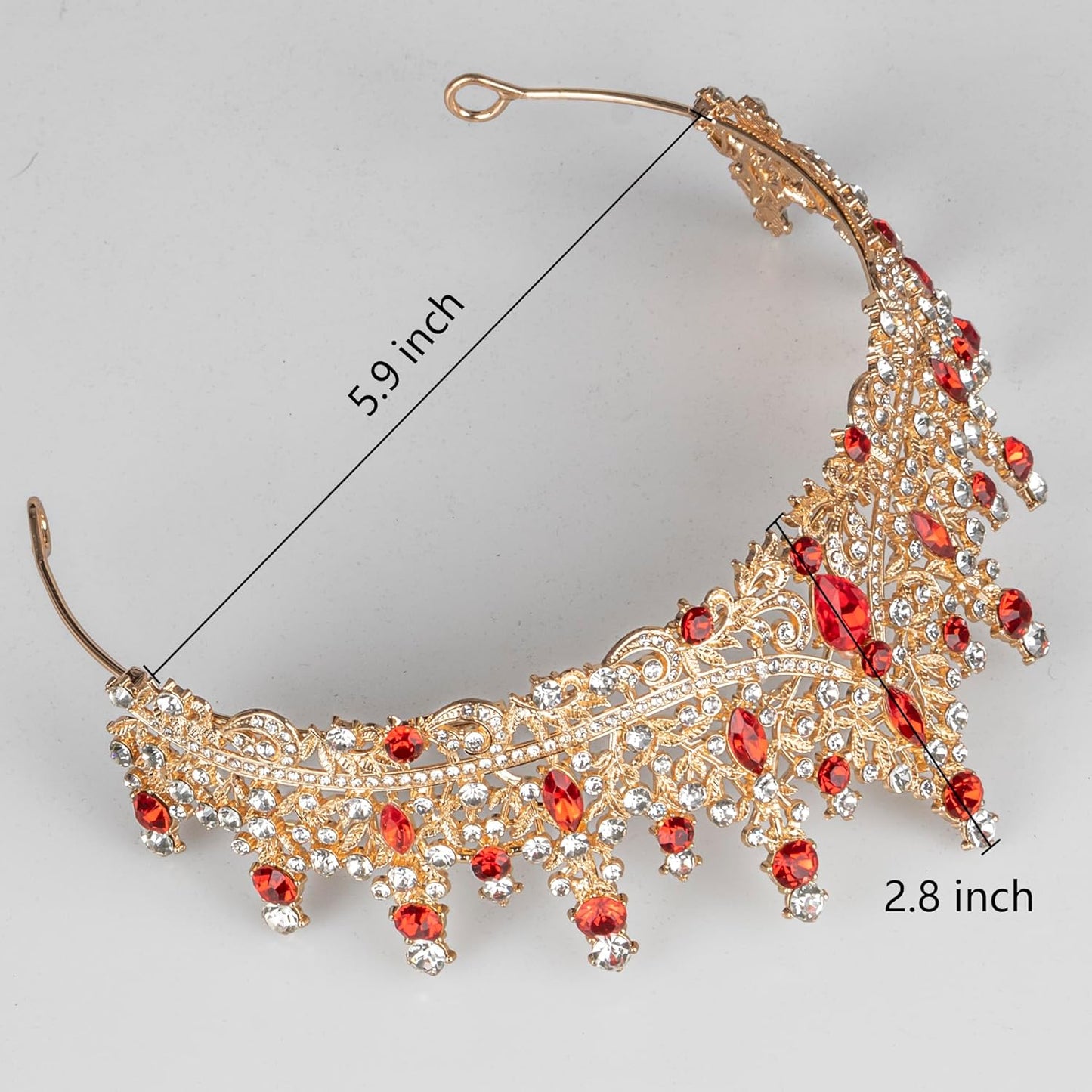 Tiaras and Crowns for Women Crystal Princess Tiaras Rhinestone Queen Crowns For Wedding Bridal Birthday Prom Pageant Party (Tiara 100)