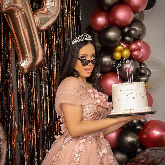CIEHER 15th Birthday Crown + 15th Birthday Sash + Pearl Pin Set, 15th Birthday Gifts for Girls It's My 15th Birthday Decorations Women Happy 15th Birthday Party Supplies