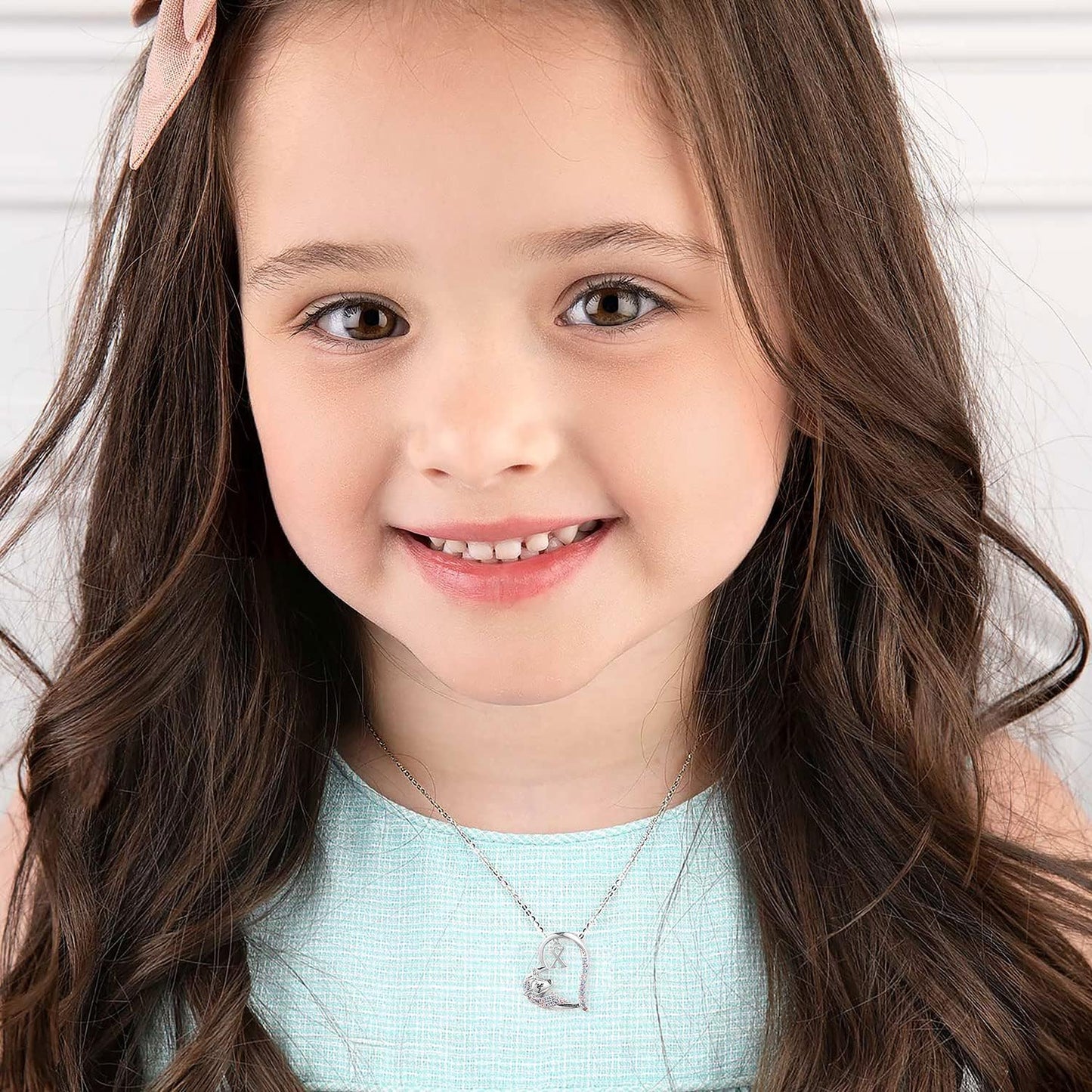 Anoup Unicorn Gifts for Girls Necklace - Colorful CZ Heart Pendant A-Z Initial Necklaces Cute Unicorns Jewelry Birthday Gift for Girl