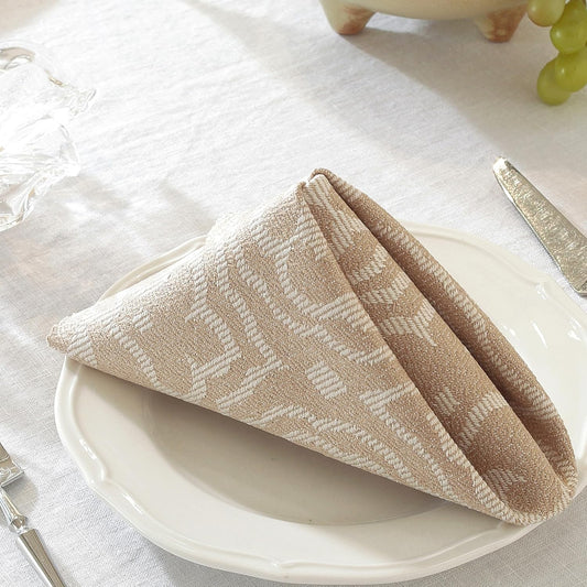 Bohemian Cloth Napkins Set of 12 | 17x17" Reusable Washable Dinner Napkins for Wedding, Restaurant & Home