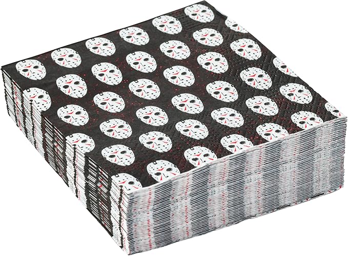 Silver Buffalo Friday the 13th 40 Pack Party Paper Napkins