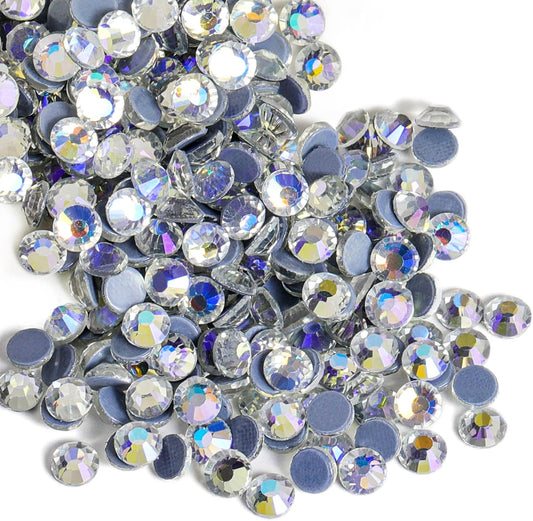 Beadsland Hotfix Rhinestones, 1440pcs Flatback Crystal Rhinestones for Crafts Clothes DIY Decorations, Starry Sky, SS12, 3.0-3.2mm