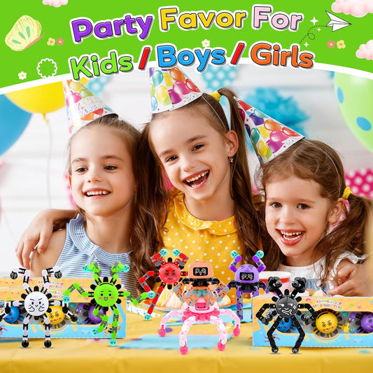 9 PCS Fidget Spinner Toys for Kids & Adults,Party Favors Supplies Goodie Bags Stuffers,Classroom Fidget Small Prizes for Students,Bulk Travel Sensory Toy for 3-5-8-12,Boys Girl Birthday Gifts