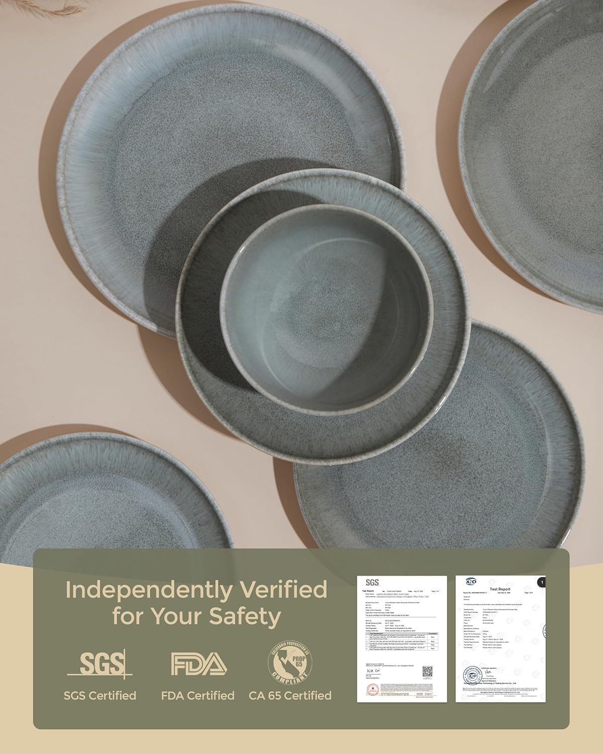 Pasta Bowls of 4, 32 Oz Salad Bowls Soup Bowls, Large Pasta Serving Bowl Porcelain Pasta Plates, Wide and Deep Bowls Set Microwave & Dishwasher Safe-Gradient Green