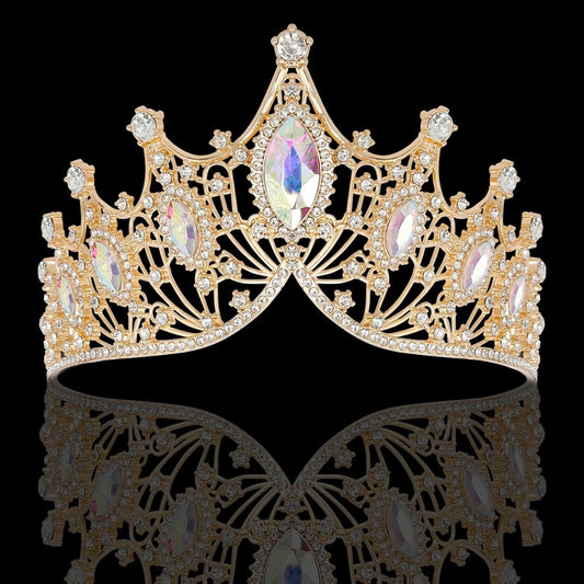 Tiaras Headbands Crown for Women and Girls, Princess Rhinestone Crown for Bridal, Crystal Queen Tiara Head Band Hair Accessories for Prom Wedding and Party