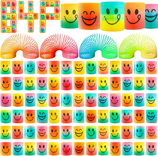 84 Pack Mini Spring Party Favors Toys Magic Fidget Stress Coil for Favor Carnival Prize Birthday Goodie Bag Stuffers for Kids Boys Girls