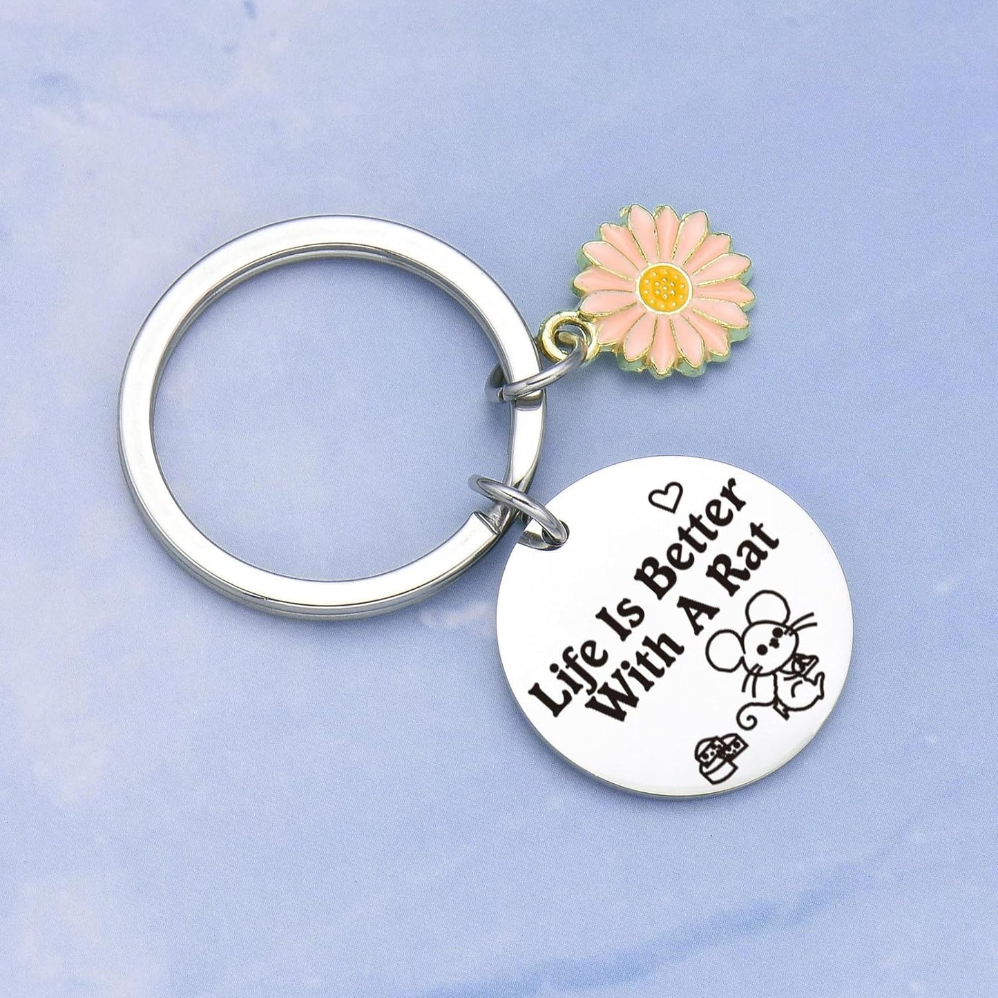 Rat Person Keychain Rat Jewelry Dad Gifts Grandson Keychain Birthday Jewelry For Girlfriend Gifts