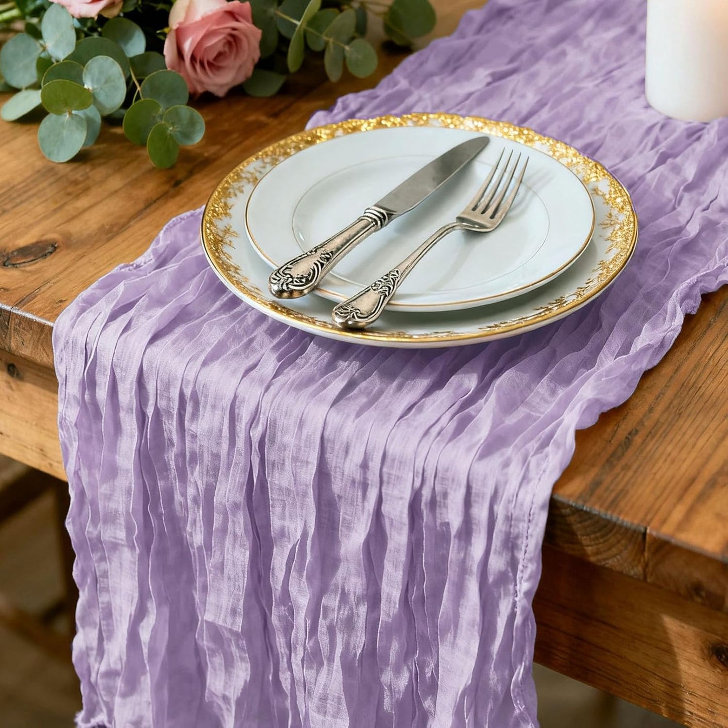 12 Pack Beige Cheesecloth Table Runners 35 x 118 Inch – Rustic Boho Gauze Table Runner for Wedding Arch, Party Decoration, Bridal Shower, Reception, Farmhouse Dining Decor