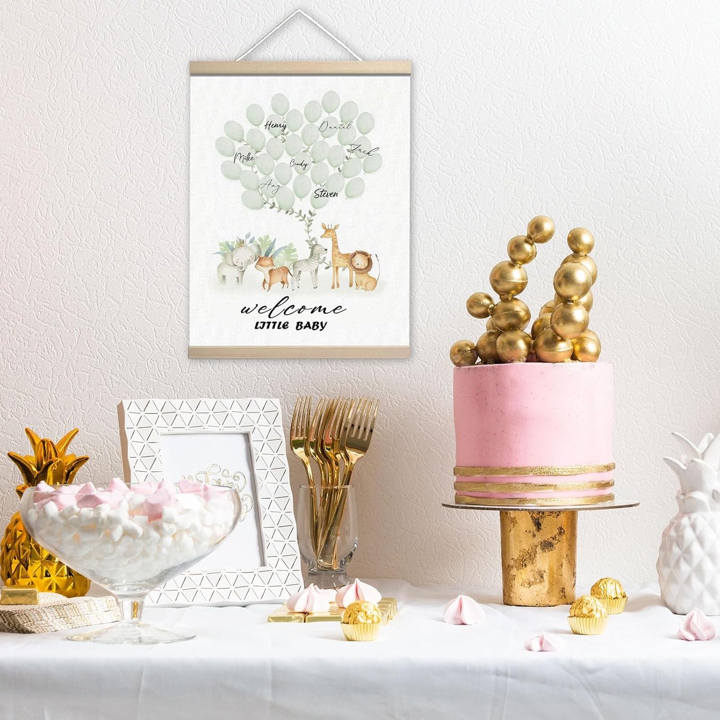 Woodland Baby Shower Decorations, Guest Book for Baby Shower, Guest Book Alternatives, Baby Shower Wall Sign Centerpieces Supplies Party Decorations