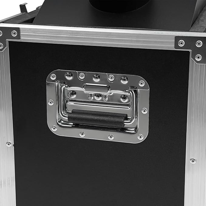 Ueukpeea Co2 Confetti Cannon Machine, Manual/Pneumatic Control with Flight Case and Wheels Wedding Confetti Cannon for Birthday Parties Festivals Stage Performances