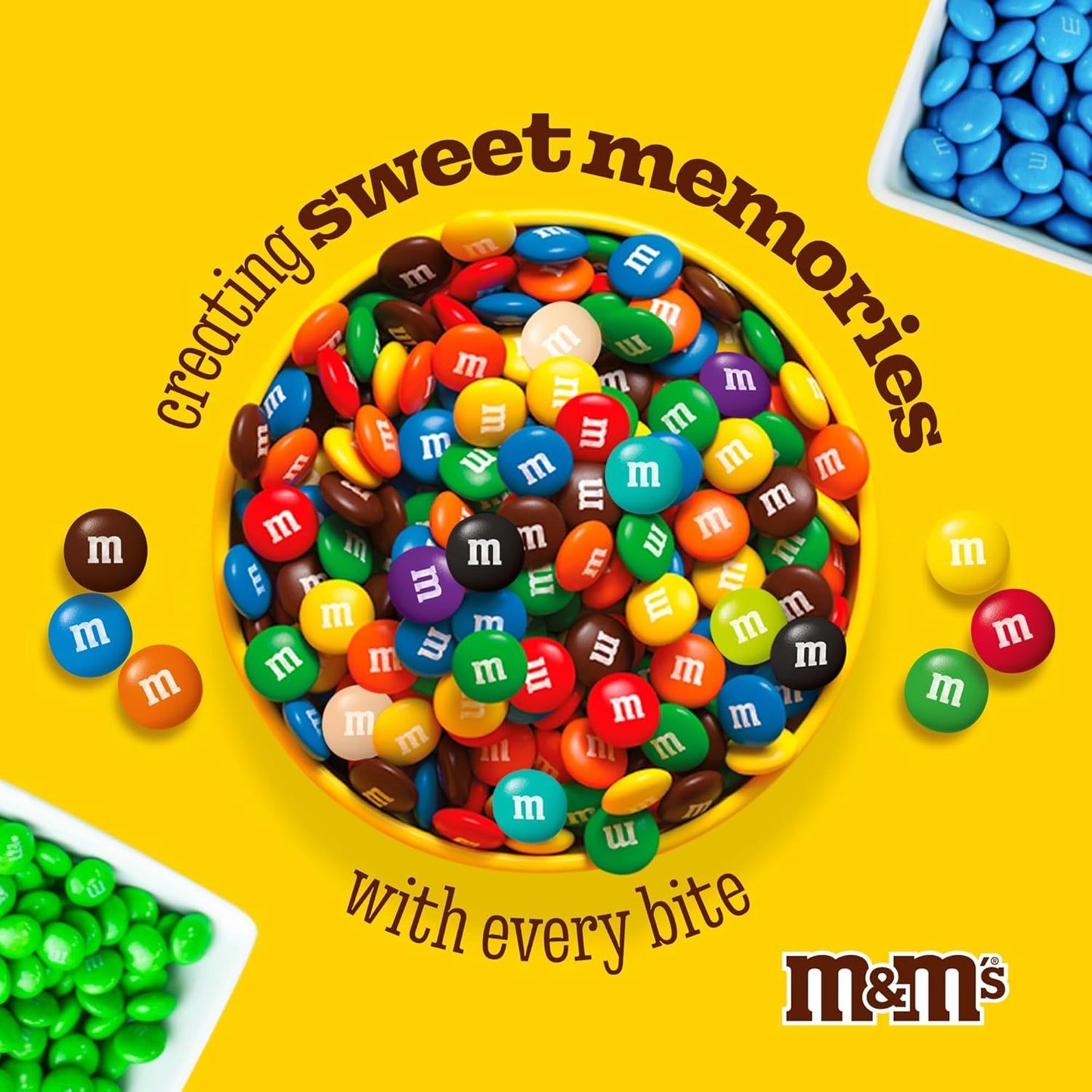 M&M’S WORLD Milk Chocolate Candy, Single Color, Dark Pink, 5-Pound Bulk Bag (Pack of 1)