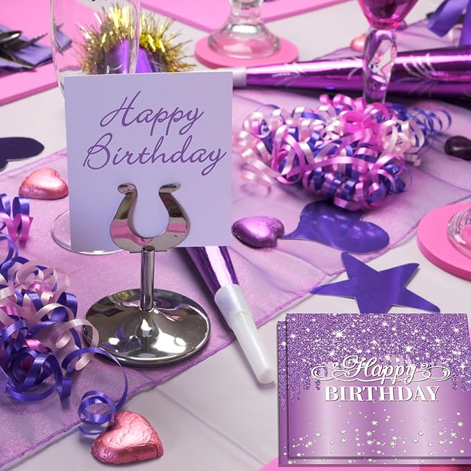 40pcs Purple Napkin Lavender Napkins Disposable Purple Happy Birthday Napkins for Dinner Halloween Wedding Bridal Baby Shower Anniversary Birthday Party Decorations supplies 6.5 x 6.5 inches