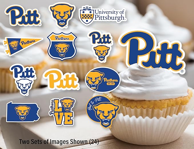 Pitt Party Supplies for Football, Birthday Gift, Graduation Party Banner and Cake Toppers (42 Pieces) (Pittsburgh Panthers)