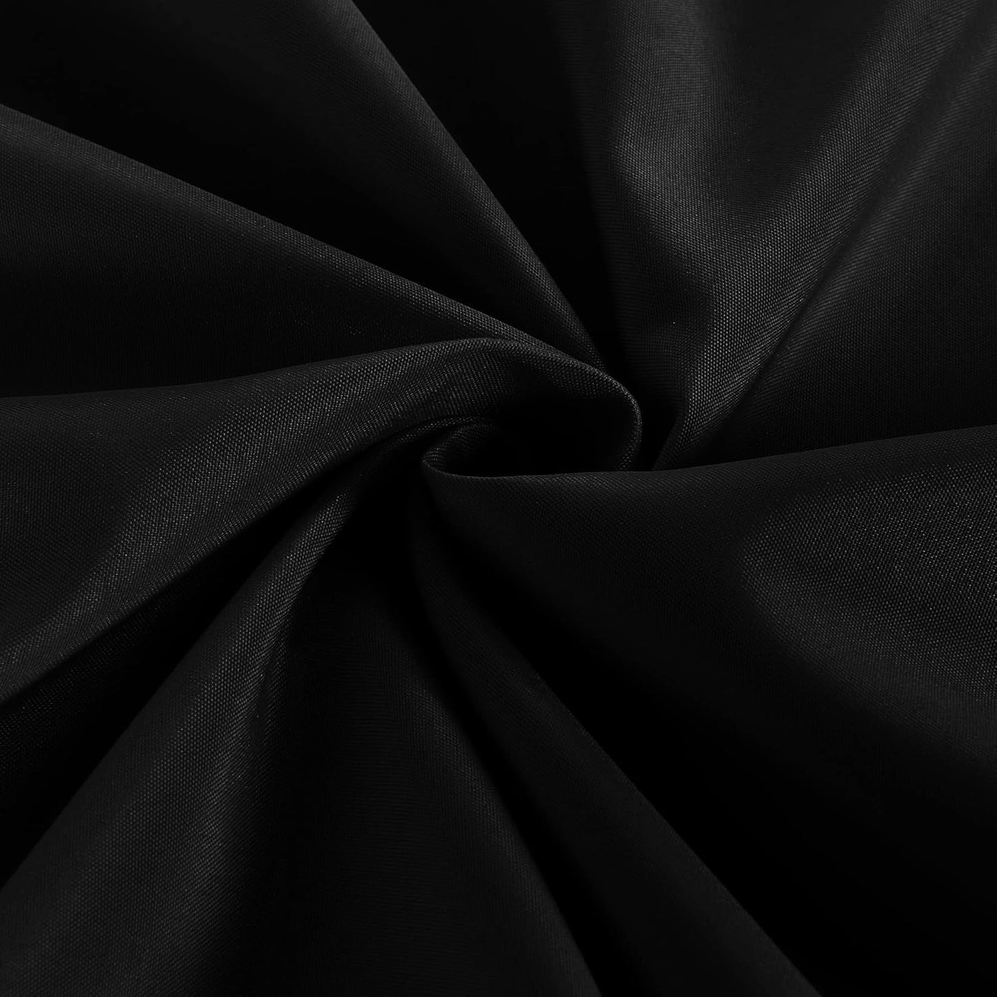 Obstal 2 Pack Black Tablecloth Fitted Table Clothes for 4 Foot Rectangle Tables - Water Resistant Washable Fabric Polyester Rectangle Table Cover for Outdoor/Indoor Uses?48L x 24W x 30H Inches, Black?