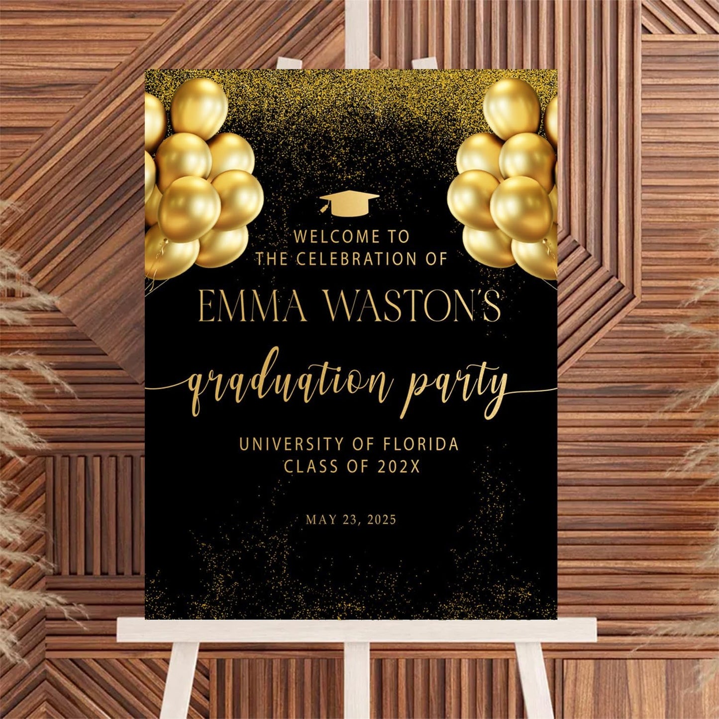 Personalized 2025 Graduation Party Welcome Sign, Minimalist Grads Decor, Class of 2025 Graduation Party Poster, Custom Graduation Party Sign, Congrats Grad Decorations Design 11