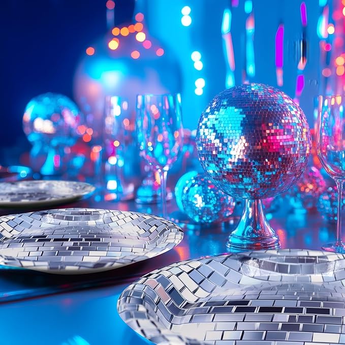 Disco Party Decorations - Disco Party Plates and Napkins for Kids Birthday Party, Serves 40 Guests