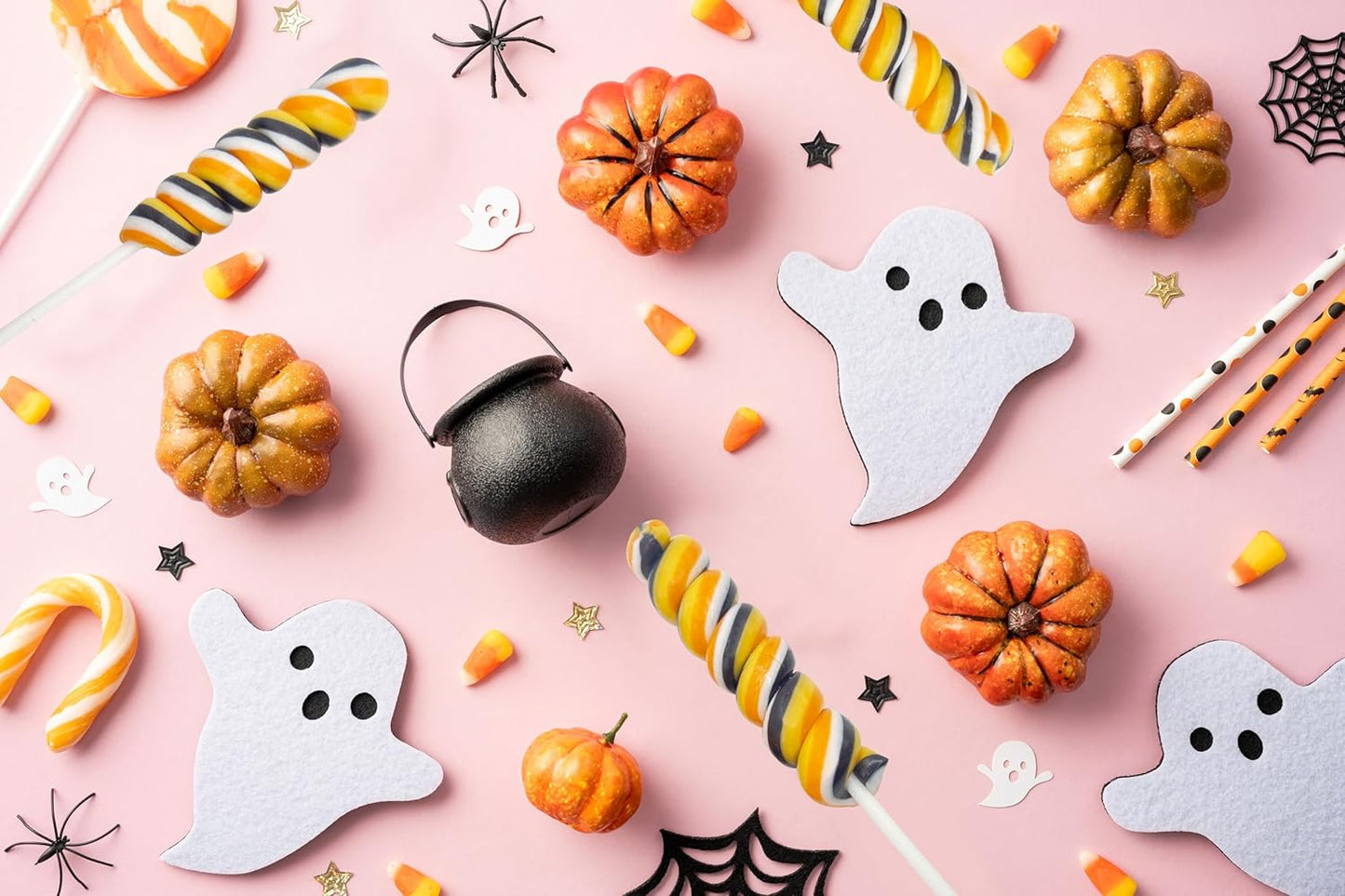Halloween Twisty Lollipops - 24 Unicorn Suckers Individually Wrapped Bulk - Halloween Candy - Trick or Treat Candy Bags - Candy Buffet - Halloween Party Favors